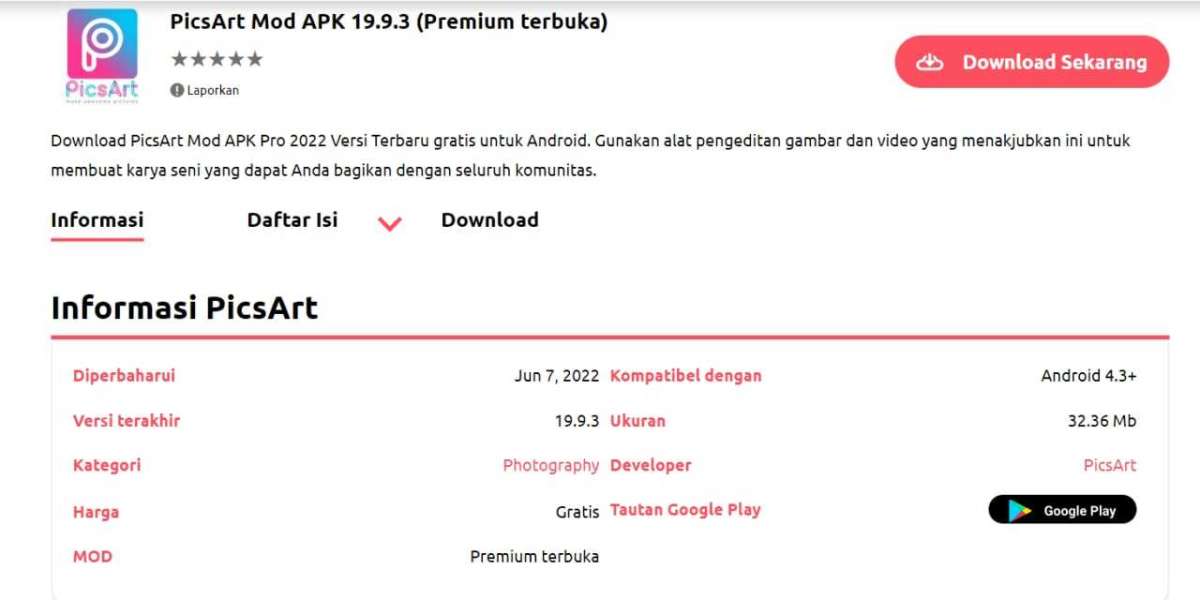 Download PicsArt Mod APK gratis di ponsel.