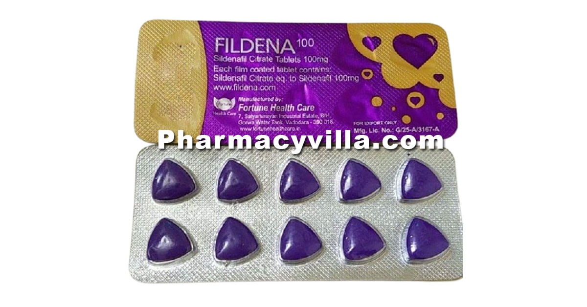 Buy Fildena 100 mg Purple Pills | Sildenafil Citrate - USA