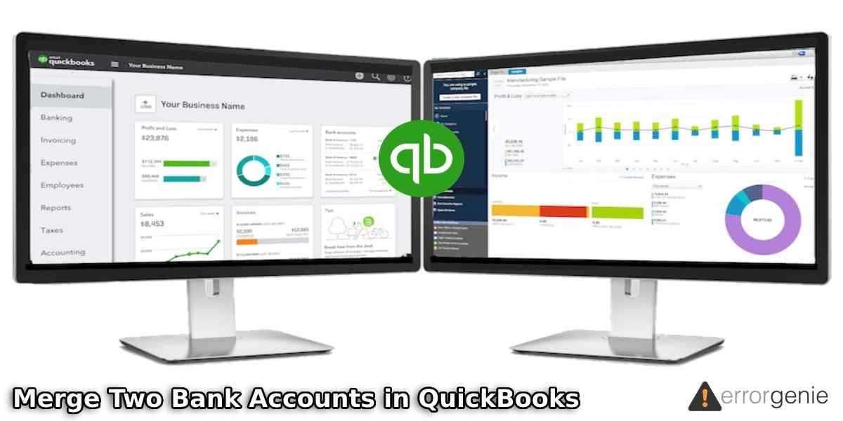 how to merge bank accounts in QuickBooks Online